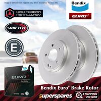 Bendix Euro+ Front Disc Brake Rotors for BMW 330 E21 E30 E46 Z4 E85 E86 OD 325mm