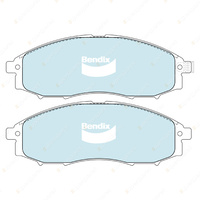 4pcs Bendix Front 4WD Brake Pads for Nissan Navara D22 D40 2.4 2.5 3.0 3.2