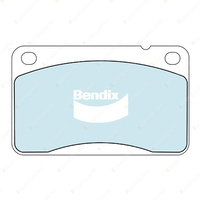 4pcs Bendix Front Euro Brake Pads for Volvo 240 P242 P244 P245 2.3 RWD