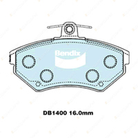 4pcs Bendix Front Euro Brake Pads for Seat Cordoba 6K1 6K2 Ibiza 1.6 1.8 2.0 FWD