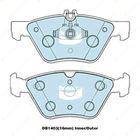 4pcs Bendix Front Euro Brake Pads for Chrysler Crossfire 3.2 160 kW 246 kW