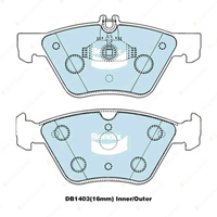 4pcs Bendix Front Euro Brake Pads for Mercedes Benz CLK C208 A208 S-CLASS W220