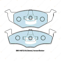 4pcs Bendix Front Euro Brake Pads for Seat Cordoba 6K1 6K2 Ibiza 6L 6J FWD