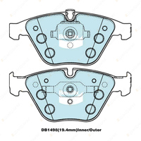 4 x Bendix Front Euro Brake Pads for BMW 5 E60 523 525 530 540 545 550 E61