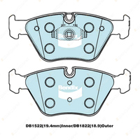 4pcs Bendix Front Euro Brake Pads for MG ZS ZT 180 2.5 130 kW 260 4.6 191 kW