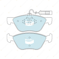 4 x Bendix Front Euro Brake Pads for Alfa Romeo 145 146 155 GTV Spider 916