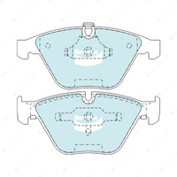 4pcs Bendix Front Euro Brake Pads for BMW 3 325 330 335 E90 E91 E93 E92