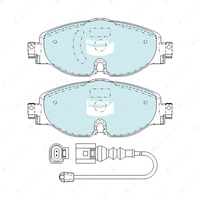 4 Bendix Front Euro Brake Pads for Skoda Octavia NE 5E3 5E5 Superb 3V3 3V5