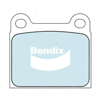 4pcs Bendix Front Euro Brake Pads for Audi 100 C1 1.9 75 1.7 Super 90 1.8