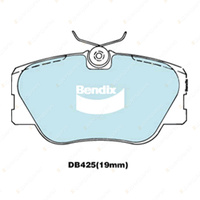 4 x Bendix Front Euro Brake Pads for Mercedes Benz 190 W201 Coupe 300 C124