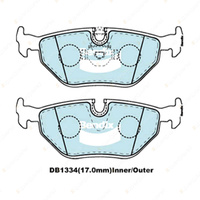 4 Bendix Rear Euro Brake Pads for BMW 5 520 523 528 530 535 540 E39 Z3 E36