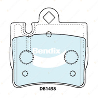 4pcs Bendix Rear Euro Brake Pads for Mercedes Benz S-CLASS S320 S430 S500