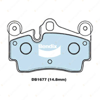 4pcs Bendix Rear Euro Brake Pads for Audi Q7 4LB 3.0 3.6 4.2 6.0 quattro