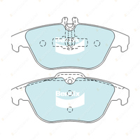 4pcs Bendix Rear Euro Brake Pads for Mercedes Benz E-Class C207 A207 RWD