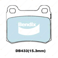 4pcs Bendix Rear Euro Brake Pads for Mercedes Benz 190 W201 C-CLASS W202 C124