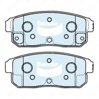 4 x Bendix Rear General CT Brake Pads for Mazda RX-8 SE17 1.3 141 158 170 177 kW