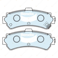 4pcs Bendix Rear General CT Brake Pads for Nissan 200 SX S14 2.0 i 16V Turbo