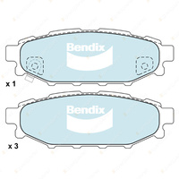 4pcs Bendix Rear General CT Brake Pads for Subaru Impreza GG GE GH GR GJ GP