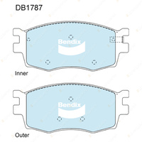 4pcs Bendix Front General CT Brake Pads for Hyundai Accent LC MC i20 PB PBT