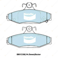 4pcs Bendix Rear 4WD Brake Pads for Daewoo Korando KJ Musso FJ 2.9 3.2