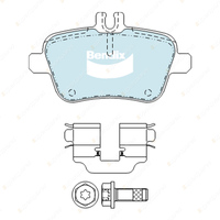 4 Rear Bendix Euro Brake Pads for Mercedes Benz SLC SLK R172 1.6L 1.8L 2.0L 3.5L