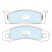 4pcs Bendix Front General CT Brake Pads for Chrysler Valiant VG VH RWD