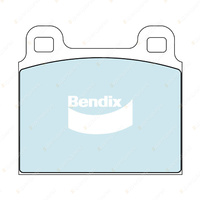 4 Bendix Front General CT Brake Pads for Alfa Romeo 1750 2000 GT Montreal Spider