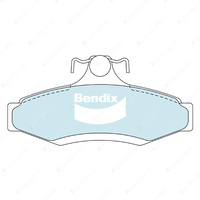 4pcs Bendix Front General CT Brake Pads for Daihatsu YRV M201 1.3 64 kW FWD