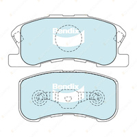 4pcs Bendix Front General CT Brake Pads for Daihatsu Sirion M100 1.0 M101 1.3