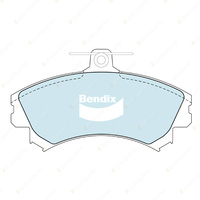 4pcs Bendix Front General CT Brake Pads for Mitsubishi Colt RG 1.5 77 kW FWD