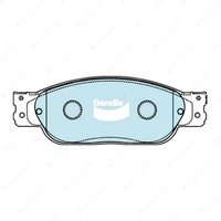 4pcs Bendix Front General CT Brake Pads for Jaguar S-TYPE X200 4.2 V8 219 kW RWD