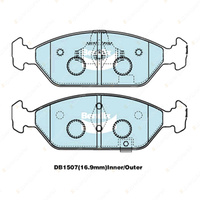 4pcs Bendix Front General CT Brake Pads for Kia Spectra FB 1.8 81 kW FWD 151