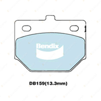 4pcs Bendix Front General CT Brake Pads for Daihatsu Charade G10 1.0 38 kW FWD