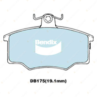 4pcs Bendix Front General CT Brake Pads for Audi 100 C2 43 80 B2 81 85 FWD