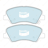 4pcs Bendix Front General CT Brake Pads for Hyundai Accent RB 1.6 FWD