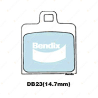 4pcs Bendix Front General CT Brake Pads for Volkswagen Beetle 1500 1300 1303 15