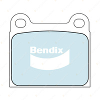 4pcs Bendix Front General CT Brake Pads for Porsche 356 C 1600 1.6 911 2.3 2.7