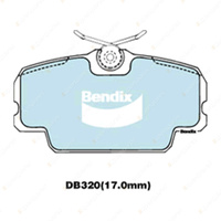 4pcs Bendix Front General CT Brake Pads for Mercedes Benz 190 W201 RWD