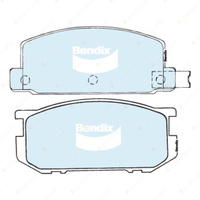 4pcs Bendix Front General CT Brake Pads for Subaru Brumby AS Leone GL GenII