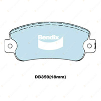 4pcs Bendix Front GCT Brake Pads for Alfa Romeo 33 905A 905 1.5 Bendix Caliper