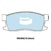 4pcs Bendix Front General CT Brake Pads for Rover Quintet 1.6 59 kW FWD