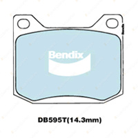 4pcs Bendix Front General CT Brake Pads for Saab 900 AM4 AC4 2.0 EMS 87 kW FWD