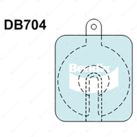 4pcs Bendix Front General CT Brake Pads for Lancia Flaminia GT Flavia Fulvia 818