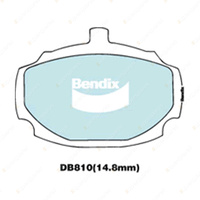 4pcs Bendix Front General CT Brake Pads for Hillman Minx 1.7 48 kW RWD Sedan