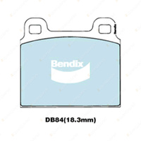 4pcs Bendix Front General CT Brake Pads for Volkswagen Transporter Caravelle RWD