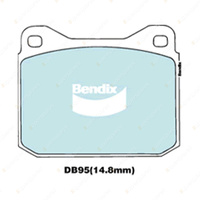 4x Bendix Front General CT Brake Pads for Mercedes Benz 8 W115 W114 SL R107 C107