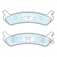 4pcs Bendix Rear General CT Brake Pads for Hyundai Sonata Y-2 Y-3 3.0 2.0