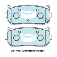 4 x Bendix Rear General CT Brake Pads for Kia Carens Credos Mentor Shuma Spectra