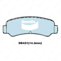 4pcs Bendix Rear General CT Brake Pads for Toyota Corolla AE82 1.6 58 kW 85 kW