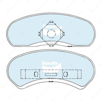 Rear Bendix GCT Brake Pads for Holden WB 5.0 V8 RWD Platform Chassis 1980-1985